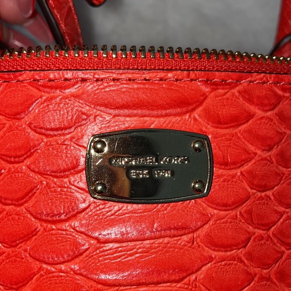 NWT Michael Kors Kellen satchel color: Mandarin - Picture 4 of 7